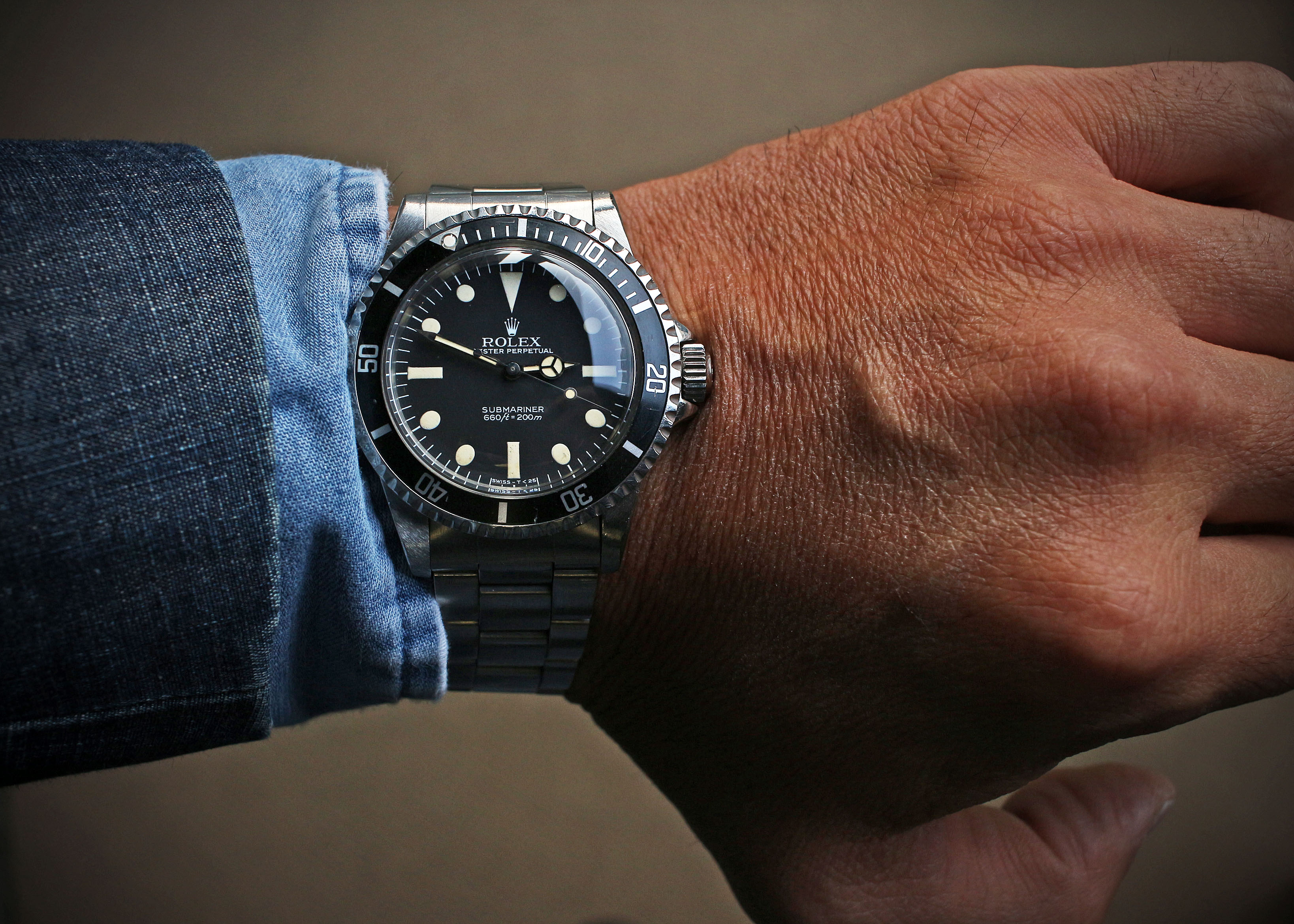 入荷情報2128 ROLEX SUBMARINER REF.5513 with Maxi Dial '77 – ブログ