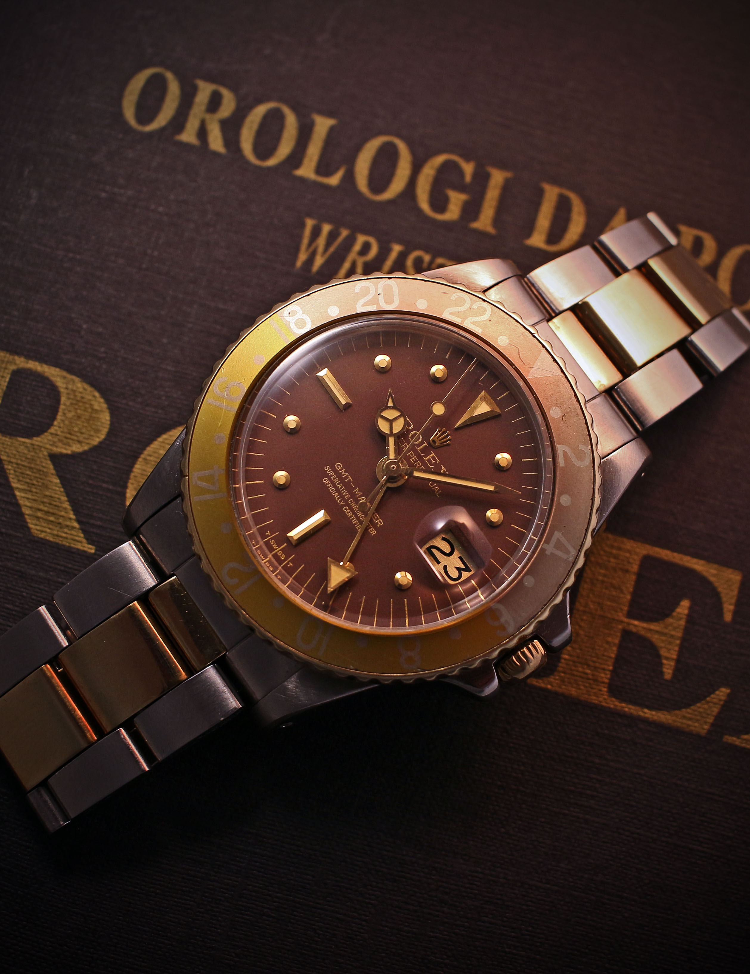 gmt master brown