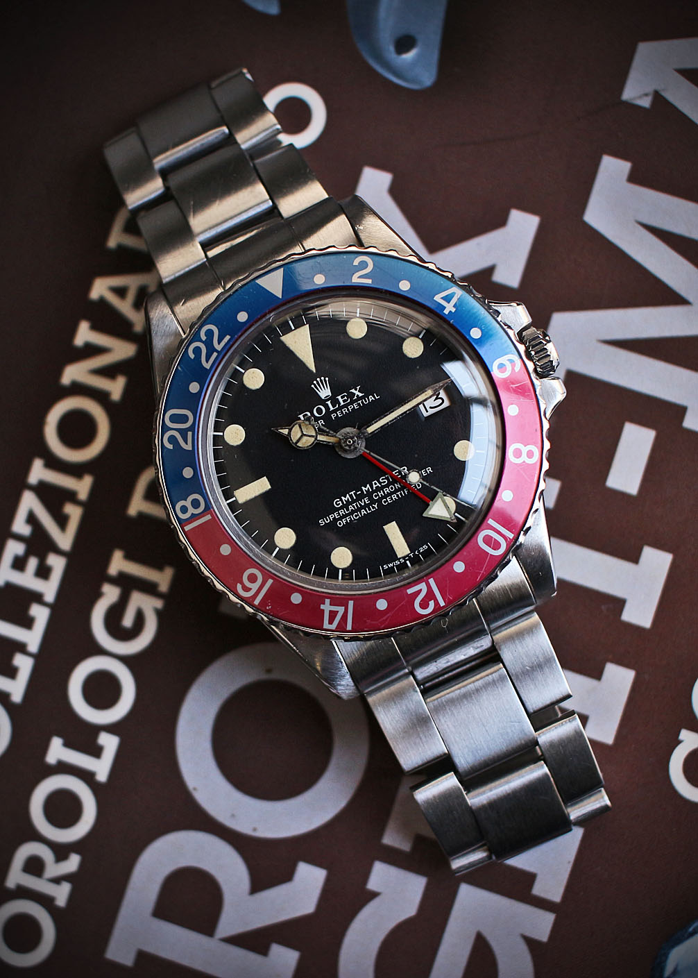 入荷情報2619 ROLEX GMT-MASTER REF.1675 with Pepsi Bezel '70